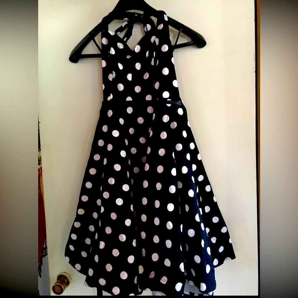 Halter flare party dress